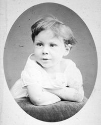 Russell as a child